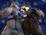  2018 3d_(artwork) anthro averyhyena backsack balls big_butt butt butt_shot claws clothed clothing digital_media_(artwork) duo fangs fur guardians_of_the_galaxy hi_res male mammal marvel nude outside partially_clothed presenting presenting_hindquaters procyonid raccoon rear_view rocket_raccoon saliva sly_cooper sly_cooper_(series) source_filmmaker sweat tongue video_games 