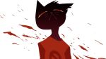  anthro cat clothing feline female mae_(nitw) mammal night_in_the_woods orange_eyes simple_background solo unknown_artist white_background 