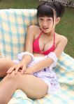  1girl asian breasts cleavage high_res photo red_bikini tagme 