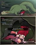  abdominal_bulge bestiality big_breasts big_dom_small_sub breasts capcom comic cum cum_from_mouth cum_in_mouth cum_in_pussy cum_inside cum_leaking cum_through deviljho dinosaur duo english_text erection female female_on_feral feral huge_breasts human human_on_feral hyper hyper_breasts interspecies larger_male male male/female mammal monster_hunter nipples nubbed_penis penetration pussy questionable_consent ridiculous_fit sex size_difference sparrow_(artist) text vaginal vaginal_penetration video_games 
