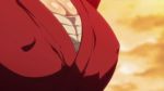  1girl animated animated_gif bandage breast_expansion breasts cleavage erect_nipples erect_nipples_under_clothes hoods_entertainment huge_breasts kaneko_hiraku large_breasts large_nipples manyuu_chifusa manyuu_hikenchou nipple_erection nipples sarashi tight yukata 