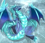  2018 anus auroth_the_winter_wyvern backsash blue_eyes blue_hair blue_scales claws digital_media_(artwork) dota dragon female feral fur hair horn looking_at_viewer nude pussy scales scalie simple_background smile solo spread_legs spreading teeth video_games wings winter_wyvern wyvern 