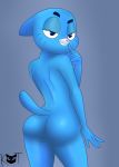  butt cartoon_network female kat_(artist) looking_back nicole_watterson nude seductive solo the_amazing_world_of_gumball 