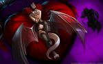  16:10 2018 animal_humanoid bdsm bed bedroom big_breasts bondage bound breasts claws cleavage clothed clothing digital_media_(artwork) digitigrade dragon dragon_humanoid female hair horn humanoid inside lady_nora legwear lingerie looking_at_viewer lying membranous_wings midriff navel on_back on_bed panties robe scales seductive shackles skimpy smile solo spread_wings stockings thigh_highs tom_fischbach translucent twokinds underwear webcomic white_hair white_scales wings yellow_eyes 