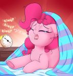  2018 absurd_res alarm_clock clock earth_pony equine eyes_closed female feral friendship_is_magic fur hair hi_res hooves horse madacon mammal my_little_pony open_mouth pink_hair pinkie_pie_(mlp) pony solo tongue yawn 