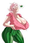  2018 big_breasts breasts female food fruit holding_breast huge_breasts lilith_(mr.boosh) melon mr.boosh not_furry solo thick_thighs vampire voluptuous watermelon wide_hips 