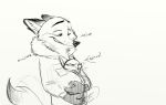  2016 anthro canine cub daughter disney duo fan_character father father_and_daughter female fox fur isabelle_wilde male mammal nick_wilde parent sneeze trashasaurusrex young zootopia 