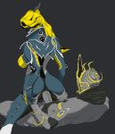  anal anus butt excalibur_umbra(warframe) female humanoid looking_back male mesa_(warframe) not_furry spatropovsky spread_anus spread_butt spreading video_games warframe 