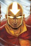  aang avatar_(series) avatar_state bald beard closed_mouth commentary english_commentary face facial_hair glowing glowing_eyes glowing_tattoo looking_at_viewer male_focus older qinni serious solo the_legend_of_korra watermark web_address 