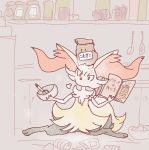  anthro book bowl braixen confusion cooking female flour gd-058 messy nintendo pok&eacute;mon pok&eacute;mon_(species) video_games 