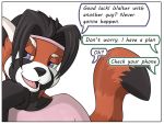  colrblnd_(artist) comic duzt_(artist) english_text lexi_redd mammal measureup red_panda text 