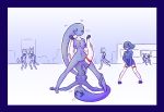  anthro aqua_(nekuzx) breasts canine clothed clothing daughter elemental exhibitionism female female/female fisa_(nekuzx) group hidro_(nekuzx) humanoid humanoid_on_humanoid incest lagomorph male mammal masturbation mostly_nude mother mother_and_daughter nekuzx not_furry_focus parent penile_masturbation penis public public_nudity pussy scalie sex sibling son tribadism water_elemental 
