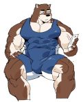  2018 anthro biceps canine clothing digital_media_(artwork) fur hi_res kemono male mammal muscular muscular_male solo syukapong 