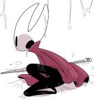  2018 anthro clothing crepix hollow_knight simple_background solo 