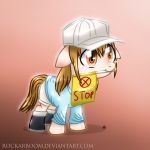  blush clothing english_text equine female feral flag horse mammal my_little_pony platelets pony reaction_image rockarboom solo text 