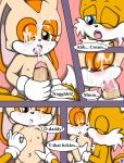  ... anthro canine comic cream_the_rabbit cub cum cum_in_mouth cum_inside cum_on_chest cum_on_face cumshot dialogue diaper duo ejaculation english_text erection fellatio female fox handjob hi_res lagomorph licking male male/female mammal miles_prower nipple_lick nipple_pinch nipples oral orgasm penis pinch rabbit sex sonic_(series) text tongue tongue_out unistar video_games young 