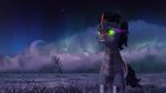  16:9 2018 armor black_hair equine eye_mist feral friendship_is_magic hair hi_res horn king_sombra_(mlp) male mammal my_little_pony outside quvr solo unicorn wallpaper 