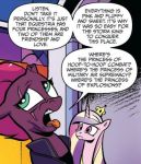  2018 andypriceart broken_horn crown dialogue duo english_text equine female feral fizzlepop_berrytwist_(mlp) friendship_is_magic hair horn mammal my_little_pony my_little_pony_the_movie princess_cadance_(mlp) tempest_shadow_(mlp) text unicorn 