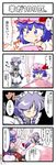  5girls bad_id bad_pixiv_id bed blonde_hair blue_eyes blue_hair blush comic flandre_scarlet hat head_wings highres izayoi_sakuya koakuma long_hair maid mob_cap multiple_girls non_(z-art) patchouli_knowledge purple_hair red_hair remilia_scarlet ribbon short_hair silver_hair touhou translated tray v_arms vampire 