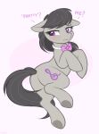 2021 asking_viewer blush bow_tie butt collar cutie_mark dialogue digital_drawing_(artwork) digital_media_(artwork) ears_down earth_pony equid equine eyebrow_through_hair eyebrows eyelashes female feral friendship_is_magic fur g_clef grey_body grey_fur grey_hair grey_tail hair half-closed_eyes hasbro hi_res higglytownhero hooves horse looking_at_viewer looking_back mammal monotone_body monotone_fur my_little_pony narrowed_eyes octavia_(mlp) on_model pivoted_ears pony purple_eyes quadruped question rear_view simple_background solo talking_to_viewer three-quarter_view translucent translucent_hair