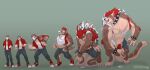 anthro big_muscles bobcat body_size_growth bottomwear bowser claws clothed clothing collar digital_media_(artwork) expansion felid feline fur growth hair hi_res human human_to_anthro koopa lynx male mammal mario_bros mask muscle_growth muscular muscular_anthro muscular_male nintendo pecs petplayer976 scalie simple_background size_transformation smile solo species_transformation spiked_collar spikes tail teeth torn_clothing transformation transformation_sequence wardrobe_malfunction