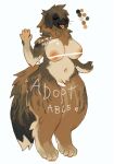 2020 anthro big_breasts black_face black_nose breasts brown_body brown_fur brown_hair canid canine canis censored censored_breasts censored_genitalia censored_pussy chubby_anthro chubby_female color_swatch digital_media_(artwork) domestic_dog english_text eyes_closed fangs female floppy_ears full-length_portrait fur hair hi_res hindpaw leonberger mammal molosser mountain_dog multicolored_tail nipples orange_body orange_fur orange_nipples paws portrait slightly_chubby solo tail teeth text thorn_paw watermark whiskers
