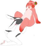  2013 3_toes 5_fingers animal_crossing anthro anthro_on_anthro anthrofied anus apple_(animal_crossing) arched_back arm_support big_thighs biped black_fur blush buckteeth butt centuries countershade_face countershade_torso countershading cunnilingus digital_drawing_(artwork) digital_media_(artwork) dotty_(animal_crossing) drooling duo dutch_rabbit eyelashes eyes_closed female female/female flat_chested full-length_portrait fur hamster hindpaw interspecies kneeling lagomorph looking_pleasured mammal multicolored_fur nintendo nude open_mouth oral overweight overweight_female pawpads paws pink_anus pink_countershading pink_fur pink_pawpads pink_tongue portrait rabbit red_fur rodent saliva saliva_string sex side_view simple_background sitting teeth toes tongue two_tone_fur vaginal video_games white_background white_fur wide_hips 