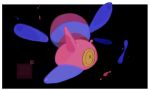  black_background commentary english_commentary full_body looking_at_viewer microsoft_paint_(medium) momopatchi no_humans pokemon pokemon_(creature) porygon-z simple_background solo 