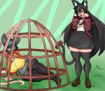 anthro asian_mythology bakeneko big_breasts big_butt breasts butt domestic_cat duo east_asian_mythology felid feline felis female female/female happy hi_res huge_breasts huge_butt huge_thighs humanoid japanese_mythology mammal maze_(mazemaus) mazemaus mouse mouse_ears mouse_trap murid murine mythology rodent silly silly_face thick_thighs trap_(contrivance) trap_(disambiguation) yandere yokai