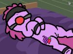 ball_gag bdsm bed bedroom berry_punch_(mlp) blindfold cutie_mark equid equine female feral feral_only friendship_is_magic furniture gag genitals hasbro horse humanoid_genitalia humanoid_genitalia_on_feral humanoid_pussy humanoid_pussy_on_feral mammal my_little_pony pokehidden pussy solo