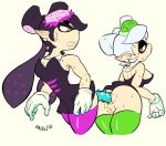  anal anal_penetration animal_humanoid anus black_clothing black_hair callie_(splatoon) cephalopod_humanoid clothing cousins dildo double_dildo dress duo ear_piercing female female/female gloves hair hi_res humanoid incest inkling legwear light_skin lilmoonie marie_(splatoon) marine mask masturbation nintendo no_underwear pale_skin penetration piercing pointy_ears pussy sex_toy splatoon tentacle_hair tentacles video_games white_hair yellow_eyes 