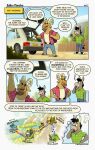 2023 anthro asinus bottomwear bovid caprine car clothing comic detailed_background dialogue donkey duo english_text equid equine goat guayodraws hi_res julio_(julio_&amp;_poncho) male mammal map outside pants shirt text topwear vehicle