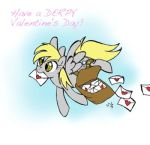  &lt;3 cutie_mark derpy_hooves_(mlp) english_text equine female feral friendship_is_magic hair mammal micaelashark_(artist) my_little_pony pegasus solo text wings yellow_eyes 