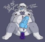 anthro anus dildo dragon genitals hornypurpproto hudson_(huddsies) knot male mythological_creature mythological_scalie mythology nipple_piercing nipples penis piercing puffy_anus riding scalie sex_toy slightly_chubby slime solo spiked_penis spikes spikes_(anatomy)