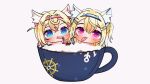  2girls animal_ear_fluff animal_ears animated animated_gif bandaid bandaid_hair_ornament bath blonde_hair blue_eyes blue_hair blue_headband bubble chibi chokilicious colored_inner_animal_ears commentary cup dog_ears dog_girl drinking drinking_straw fuwawa_abyssgard fuwawa_abyssgard_(1st_costume) hair_ornament hairband headband heart hololive hololive_english horn_hairband licking long_hair mococo_abyssgard mococo_abyssgard_(1st_costume) multicolored_hair multiple_girls open_mouth pink_brooch pink_eyes pink_hair pink_hairband pink_headband siblings simple_background sisters streaked_hair teacup twins virtual_youtuber white_background x_hair_ornament 