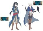  arrow bandages bird black_hair blue_cape boots brown_footwear cape closed_eyes commentary_request cosplay crow eyepatch facial_mark fire_emblem fire_emblem:_kakusei fire_emblem:_seima_no_kouseki fire_emblem:_souen_no_kiseki fire_emblem_heroes fire_emblem_if forehead_mark henry_(fire_emblem) holding_arrow hood hood_down joshua_(fire_emblem) joshua_(fire_emblem)_(cosplay) knee_boots long_hair long_sleeves male_focus multiple_boys noii open_mouth pants red_eyes short_hair simple_background soren white_background white_hair zero_(fire_emblem_if) zero_(fire_emblem_if)_(cosplay) 
