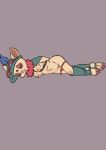 3_toes anthro bound breasts clothed clothing corpse crowskull exposed eyewear eyewear_on_head feet female genitals goggles goggles_on_head hands_behind_back hi_res killing league_of_legends nipples panties panties_down partially_clothed pussy riot_games ryona shot_in_head small_breasts solo teemo_(lol) toes underwear underwear_down yordle