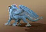  dampfloque digital_media_(artwork) digital_painting_(artwork) dragon female feral invalid_color muscular wings 