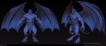  2008 3d_(artwork) abs biceps big_muscles claws clothed clothing digital_media_(artwork) disney gargoyles goliath_(gargoyles) hair humanoid loincloth long_hair male marcus_dublin muscular nipples not_furry pecs pointy_ears solo talons topless vein wings 