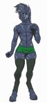 abs absurd_res anthro athletic athletic_male bottomwear bulge clothing equid equine girly hi_res leggings legwear looking_at_viewer male mammal muscular pecs rizzy_stripe rizzyofen shorts slim smile smirk solo twunk unguligrade unguligrade_anthro zebra