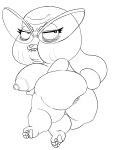 2017 3_toes anthro anus areola big_areola big_breasts big_butt big_eyes big_glasses big_head big_nipples biped breasts buckteeth butt cartoon_network digital_drawing_(artwork) digital_media_(artwork) elderly_anthro elderly_female eyebrows eyelashes eyewear eyewear_only feet female frown glasses glasses_only huge_butt joanna_watterson lagomorph leporid lying mammal mature_anthro mature_female nipples nude old on_side pawpads pdxyz plantigrade rabbit scut_tail short_tail simple_background solo tail teeth the_amazing_world_of_gumball thick_thighs toes wearing_glasses white_background wrinkles