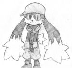  2009 digisushi klonoa klonoa_(series) male monochrome solo traditional_media_(artwork) 