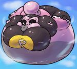 2024 air_inflation anthro belly belly_expansion belly_inflation big_belly big_breasts big_butt big_tail black_bottomwear black_clothing black_nose black_pants black_sclera black_shirt black_topwear body_inflation bottomwear breast_expansion breasts buckteeth bulging_eyes butt butt_expansion cheek_bulge cheek_expansion clothing cloud colored digital_media_(artwork) ear_expansion expansion eye_expansion feet_expansion female floating hand_expansion huge_belly huge_breasts huge_butt huge_tail hyper hyper_belly hyper_breasts hyper_butt hyper_cheeks hyper_eyes hyper_inflation hyper_tail immobile inflation inflation_fetish kvolik mammal mask pants pink_body pink_bottomwear pink_clothing pink_pants pink_tail puffed_cheeks rodent sciurid shaded shirt sky skyscape solo sports_mask sportswear susie_(reathe) tail tail_expansion teeth tight_clothing topwear tree_squirrel uber_inflation white_eyes wrestling_mask wrestling_outfit