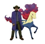 absurd_res clothing cowboy_hat direphon_(artist) duo fakemon feral hat headgear headwear hi_res human male mammal noah_(apacies) reinang wonderbolts_uniform