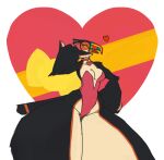  amphora_(zed-s) anthro avian bird bow_ribbon breasts collar fist_on_own_hip heart_symbol hi_res playboy_suit thick_thighs toucan zed-s 