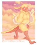  2018 anthro avian balls beak bird blush body_hair bulge chase_the_cockatiel cock-atiel cockatiel cockatoo detailed digital_media_(artwork) feathers flustered hair hi_res invalid_tag long_tail looking_at_viewer male nude painting parrot pinup pose running seaside single slit smile solo solo_focus standing sweat talons walking waving winged_arms wings 