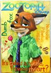  anthro canine clothing disney fox male mammal necktie nick_wilde solo text zootopia 剱海 