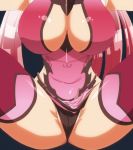  1girl bodysuit breasts character_request female huge_breasts nanatsu_no_bitoku screencap shiny shiny_skin tagme thighhighs 