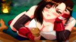  90s animated animated_gif bounce bouncing_breasts breasts censored cleavage cum final_fantasy final_fantasy_vii hitsuki huge_breasts lowres no-hands_paizuri paizuri penis qvga tifa_lockhart under_clothes 