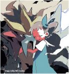  bow brown_hair child closed_eyes domu_(hamadura) dress entei gen_2_pokemon hug mii_snowdon pokemon pokemon_(anime) pokemon_(classic_anime) pokemon_(creature) pokemon_m03 short_hair tearing_up 